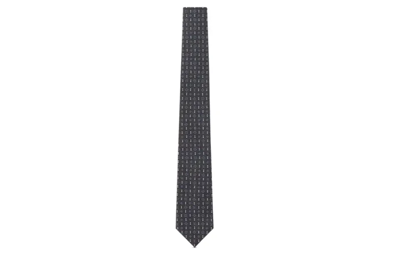 LOUIS VUITTON Patterned Print Monogram Ties Men's Black