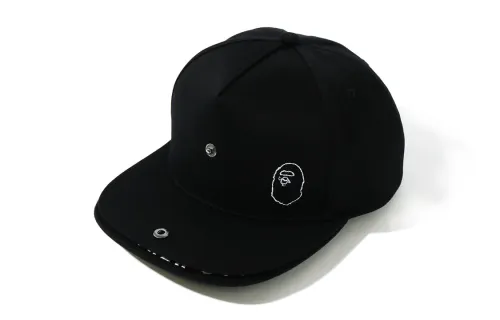 A BATHING APE Baseball Caps Unisex Black