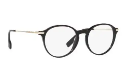 Burberry Acetate Oval Eyeglass Frames Women's Black