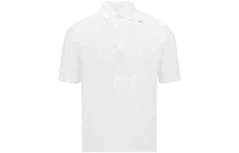 Reebok Polo Shirts Men's White Polo Collar Moderate Straight Fit