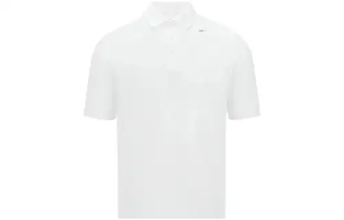 Reebok Polo Shirts Men's White Polo Collar Moderate Straight Fit