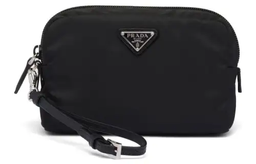 PRADA Re Nylon Recycled Nylon Clutch Women's Black