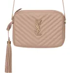 SAINT LAURENT Calfskin Camera Bag, Crossbody Bag, Shoulder Bag Women's Rose Sand