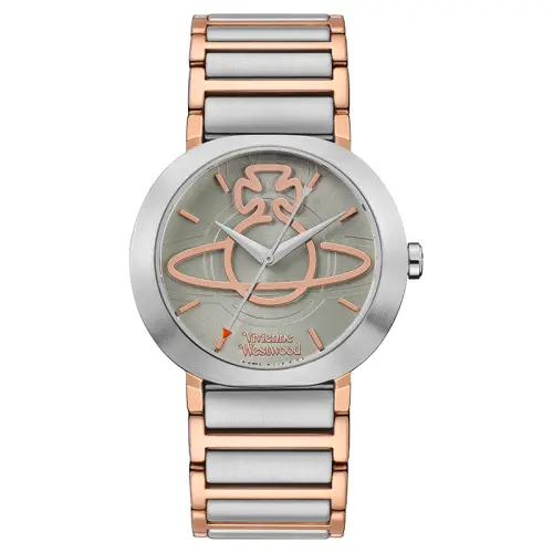 Vivienne Westwood Vivienne westwood, quartz watch strap stainless steel, dial, green women's watch, retro badge, quartz mechanism
