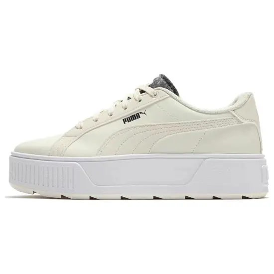 PUMA Karmen Skateboarding Shoes Women's Low-top Beige/White
