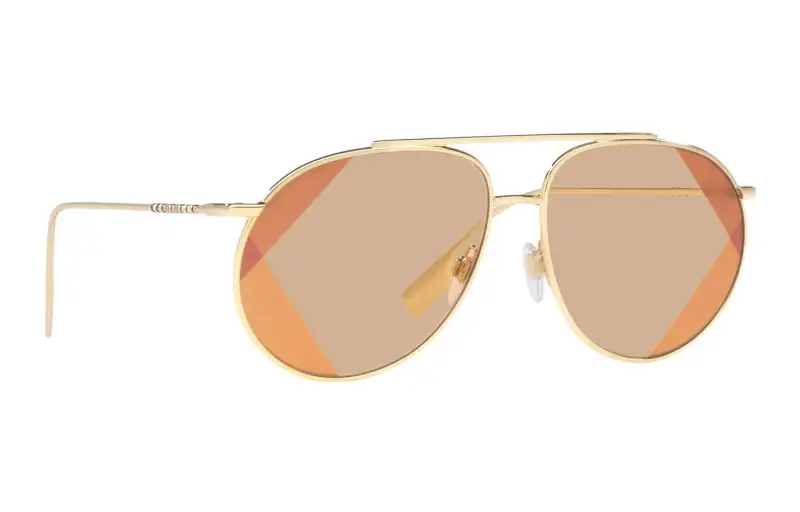 Burberry Metal Aviator Sunglasses Women's Gold