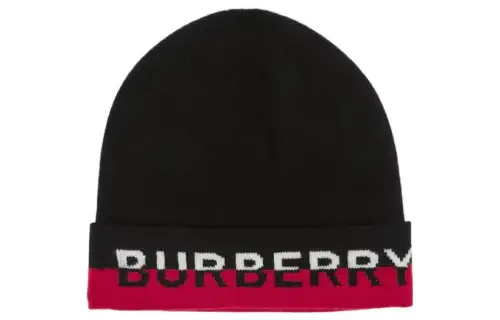 Burberry Cashmere, Polyamide Beanies Women's Black