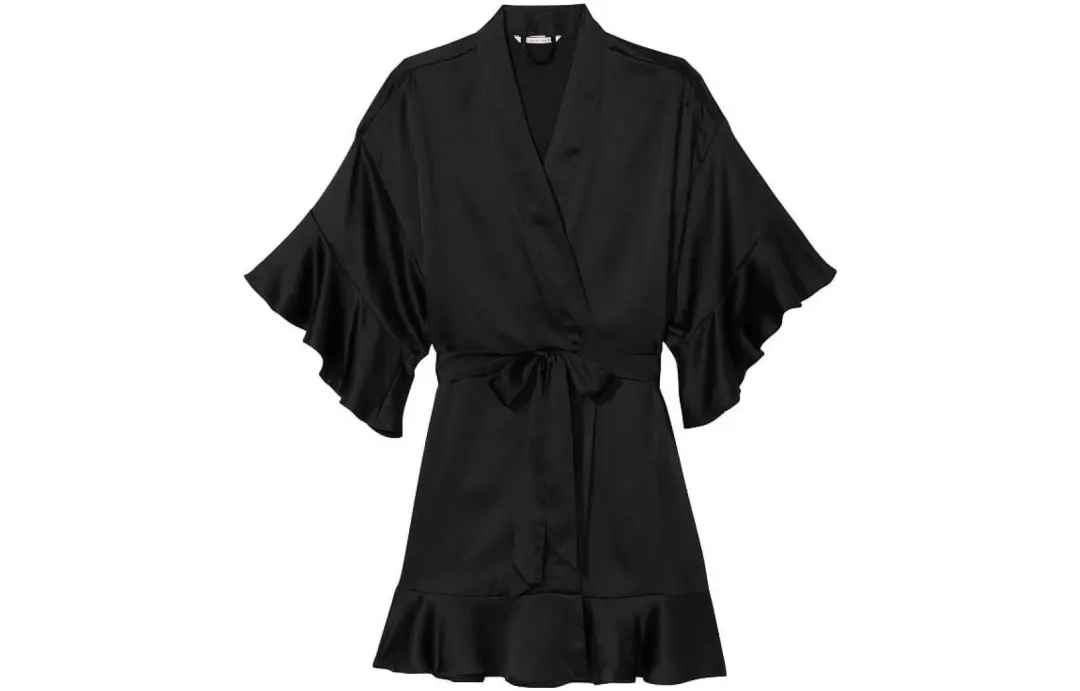 Victoria's Secret Sleep Robe Women's Black