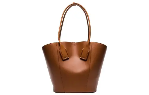 Bottega Veneta Leather Tote Bag, Shopping Bag, Handbag Regular Women's Brown