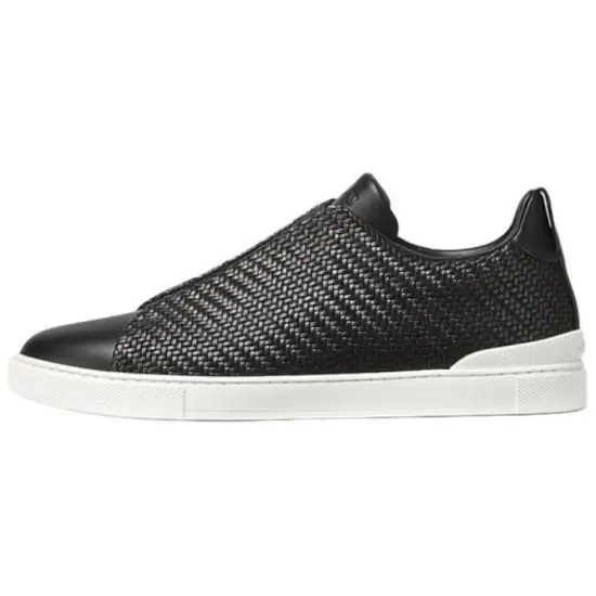 Zegna Triple Stitch Pelletessuta Sneakers