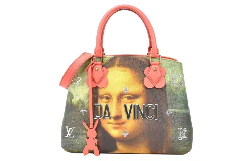 LOUIS VUITTON Coated Canvas Handbag Women's Pink/Multicolor