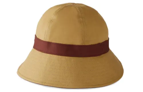 GUCCI Solid Color Bucket Hats Women's Khaki