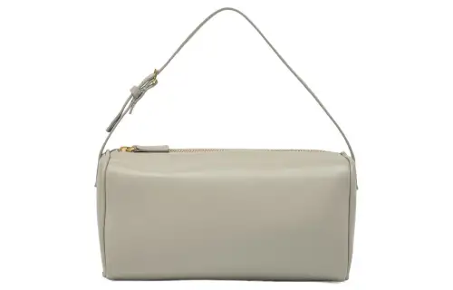 THE ROW 90's Leather Pen Holder Bag, Shoulder Bag Shoulder Bag, Handbag Women's Light Gray