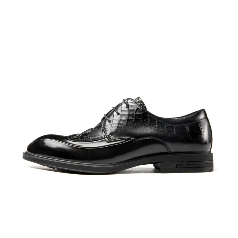 AOKANG British trendy European and American commuter business formal leather shoes for men