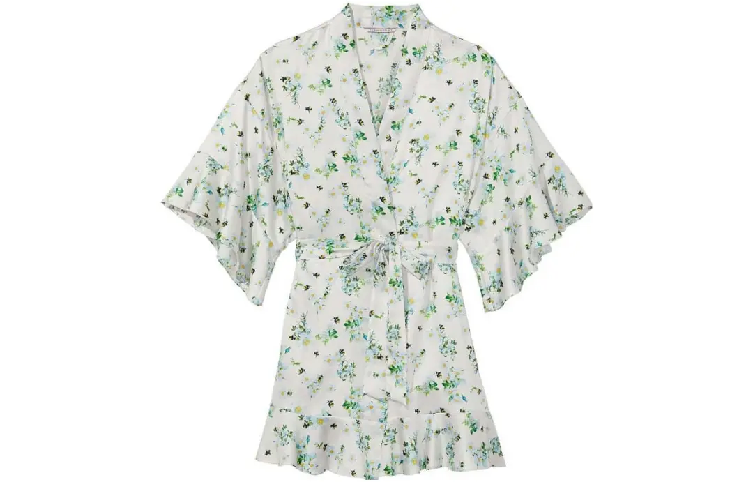 Victoria's Secret Sleep Robe Women's White Print
