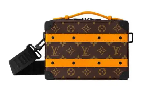LOUIS VUITTON SOFT TRUNK Coated Canvas With Leather Box Bag, Shoulder Bag, Crossbody Bag Regular Women's