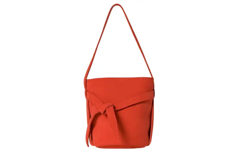 THE ROW Nubuck Bucket Bag, Handbag, Shoulder Bag Women's Orange