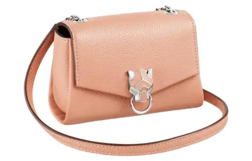 CARTIER PANTHÈRE Calfskin Shoulder Bag, Crossbody Bag Extra Small Women's Pink