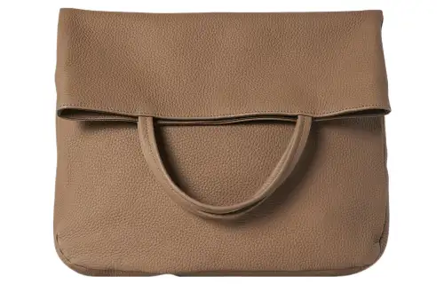 THE ROW Grain Calfskin Tote Bag, Shopping Bag, Handbag Small Women's Dove Gray