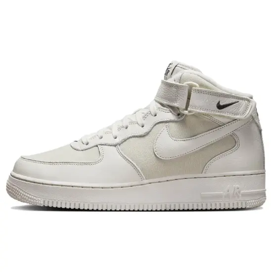 Nike Air Force 1 Skateboarding Shoes Men Mid-top White