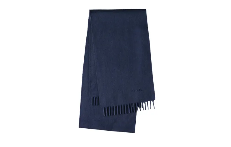 【Previous Season】cashmere embroidered logo scarf