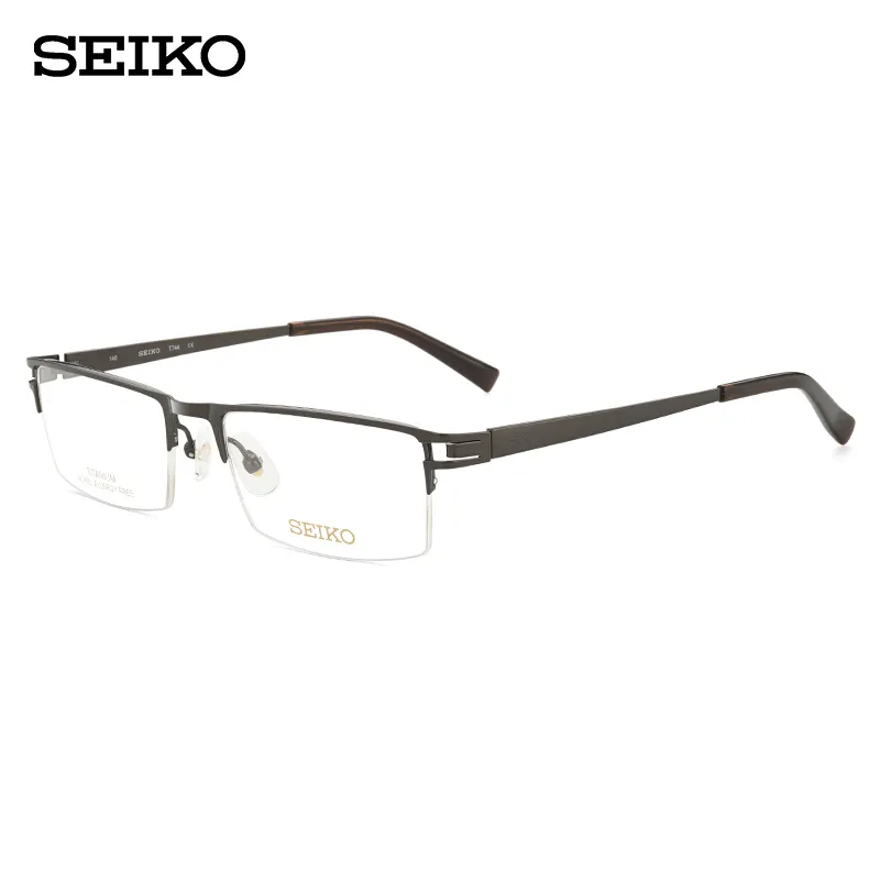 SEIKO Japanese import rectangular glasses, 55mm, optics, men's style