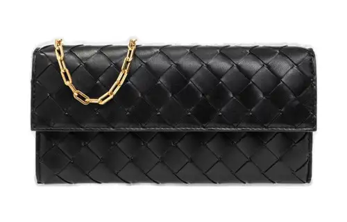 Bottega Veneta Woven Chained Wallet