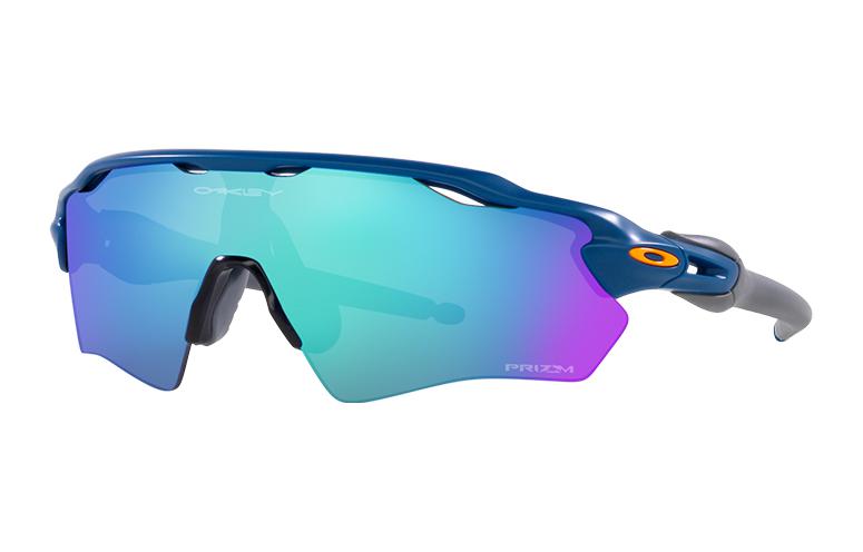 Oakley TR/Memory Plastic PC Irregular Shape Sunglasses Unisex Blue