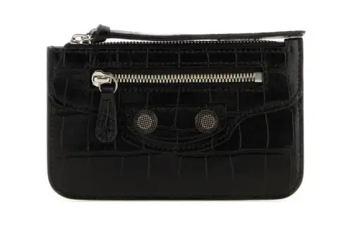 Balenciaga Le Cagole Calfskin Wallet Men's Black