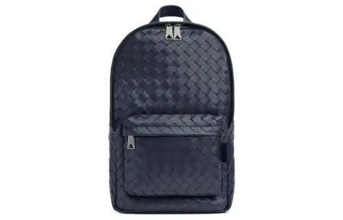 Bottega Veneta Cow Leather Backpack Small Men's Blue