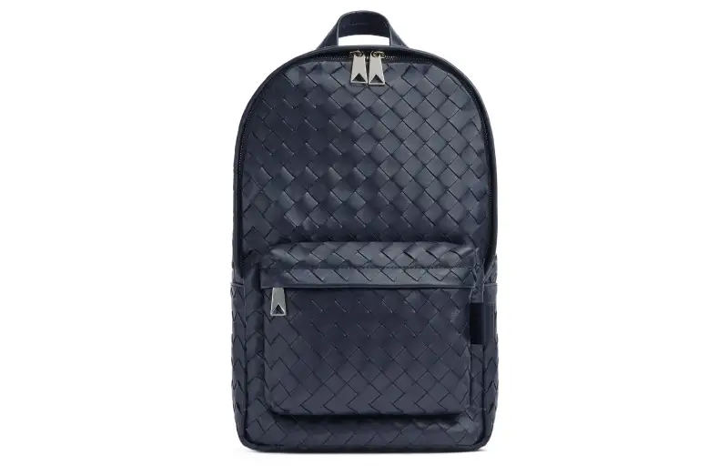 Bottega Veneta Cow Leather Backpack Small Men's Blue