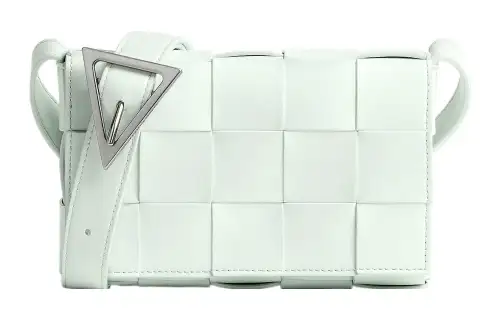 Bottega Veneta Calfskin Shoulder Bag, Crossbody Bag Small Men's Glacier