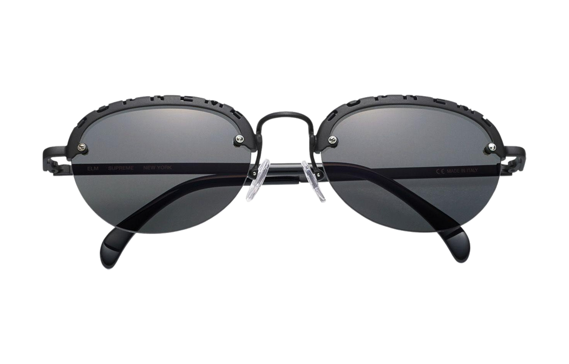 очки Supreme SS23 WEEK19 Elm Sunglasses // (черный/серебристый/золотой) — фото 4