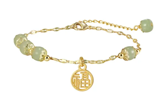 CAROMAY Bracelets Green Jade Women's