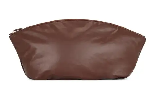 THE ROW Leather Clutch Women's Chocolate