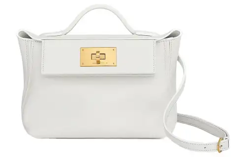 HERMES 24/24 Evercolor & Swift Calfskin Handbag, Shoulder Bag, Crossbody Bag Mini Women's White