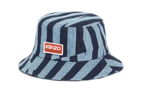 【Previous Season】logo-patch denim bucket hat