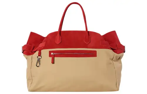 THE ROW Polyester Handbag Women's Sand Dune/Red