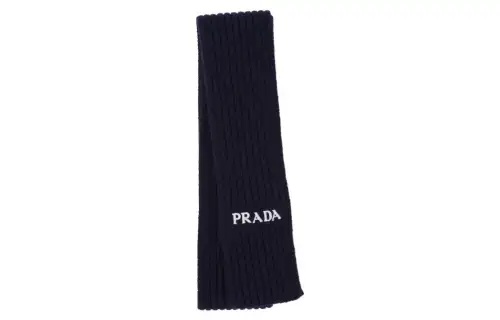 PRADA Knit Scarves Men's Blue