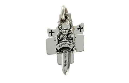 Chrome Hearts 925 Sterling Silver Pendants Unisex Silver