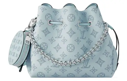 LOUIS VUITTON Bella Cow Leather Moonlight Goddess Bucket Bag, Shoulder Bag, Crossbody Bag Regular Women's Blue