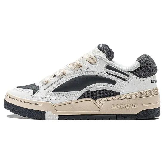 LINING Journey V2 Skateboard Shoes Men Low-Top White Black