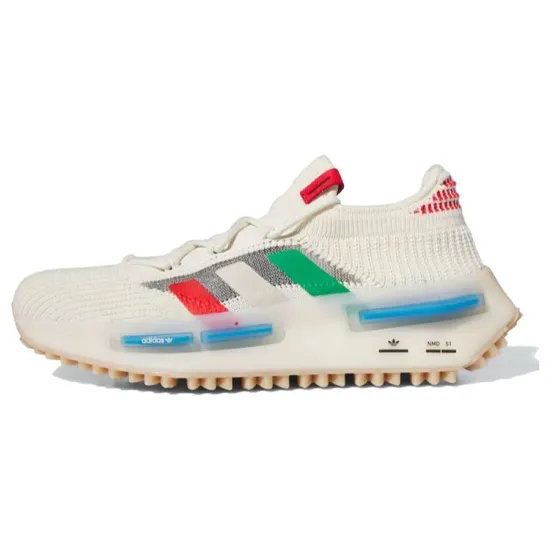 Adidas Originals Nmd S1 Cream White Red Green