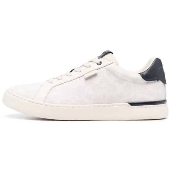 COACH Anti Slip Wear Resistant Low Top Skateboard Shoes Men's Beige