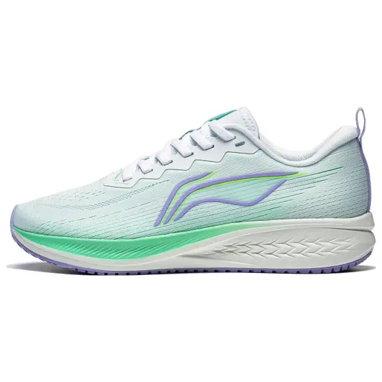 LINING Red Hare 6 Running Shoes Women's Low-Top White/Green/Purple