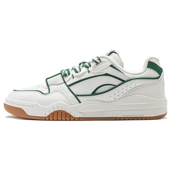LINING Yuebai Skateboard Shoes Women's Low-Top White/Green