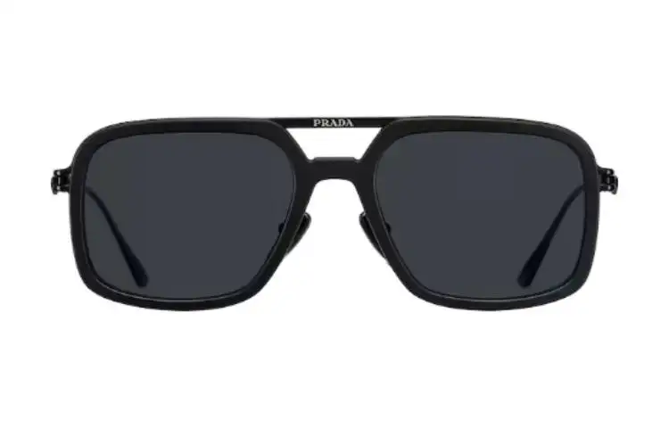 PRADA Prada, black glasses solar-powered, men's style