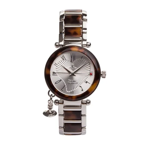 Vivienne Westwood Vivienne westwood, quartz watch strap stainless steel, dial, women's watch, retro geometric gift box heart shaped, quartz mechanism