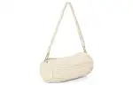 LOEWE Crinkle Nappa Sheep Leather Handbag, Shoulder Bag Women's White