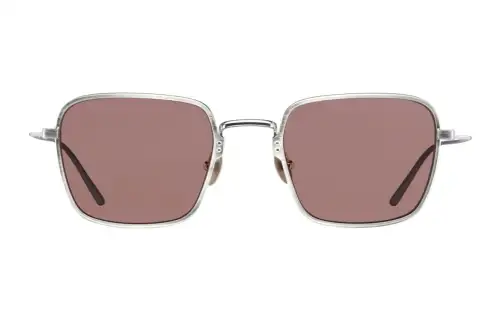 PRADA Metal Square Sunglasses Men's Silver